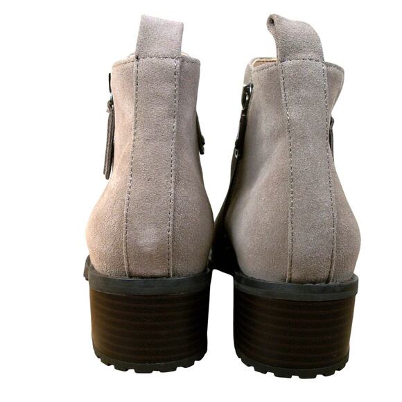 Blondo Samara‎ Leather Suede Ankle Boots Tan Size 8.5 Waterproof New Without Box - Picture 5 of 10